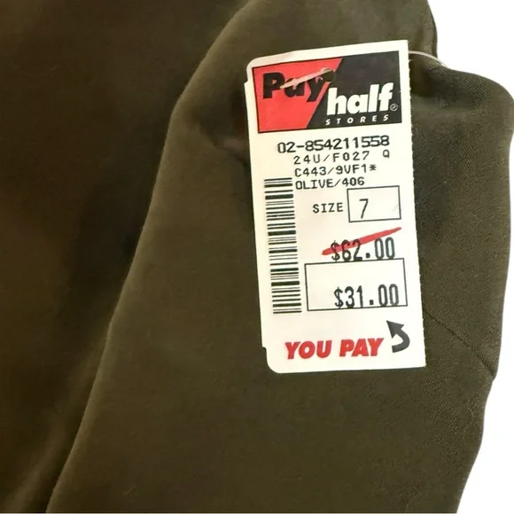 Vintage Deadstock City Triangles Green Suede Embroidered Halter Dress - Picture 5 of 10